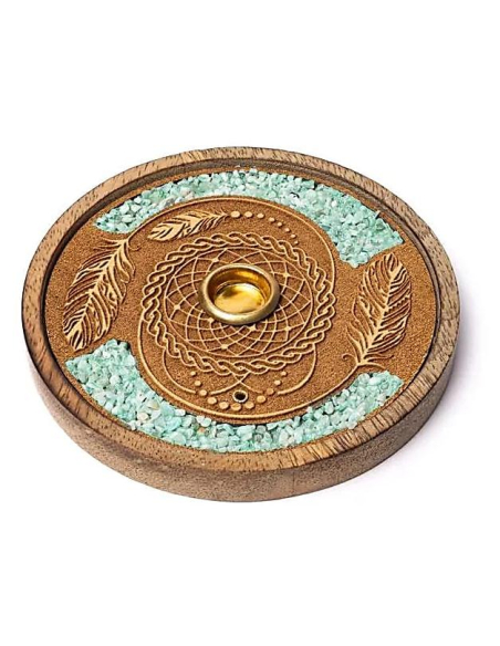 Porte-encens et cône Dreamcatcher Amazonite