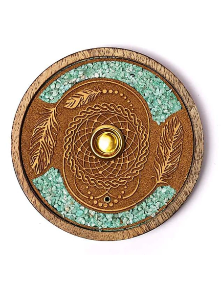 Porte-encens et cône Dreamcatcher Amazonite