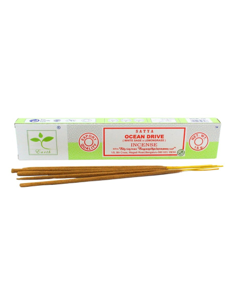 Ocean Drive Incense White Sage & Lemongrass - Satya