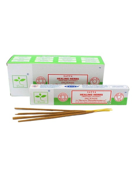 Healing Herbs Incense White Sage & Patchouli - Satya