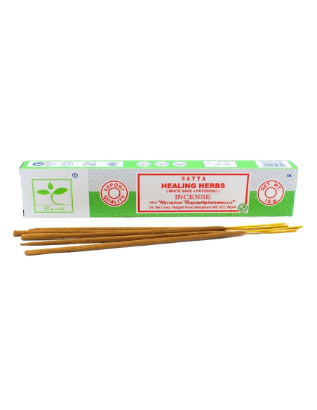 Healing Herbs Incense White Sage & Patchouli - Satya