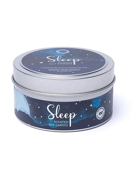 Sleep soy scented candle in tin Song of India