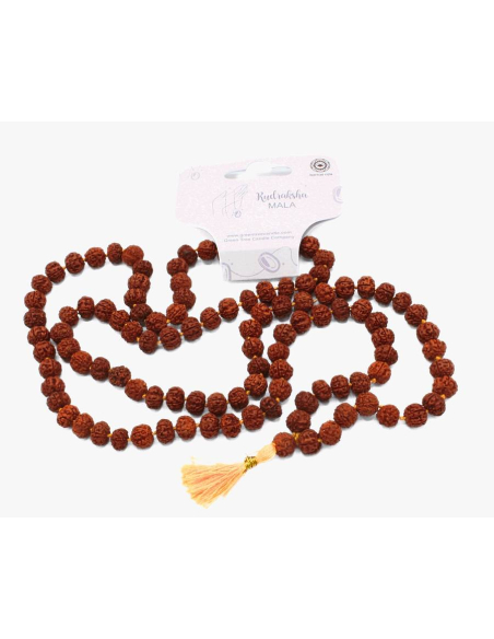 Mala Kette 108 Rudraksha Perlen