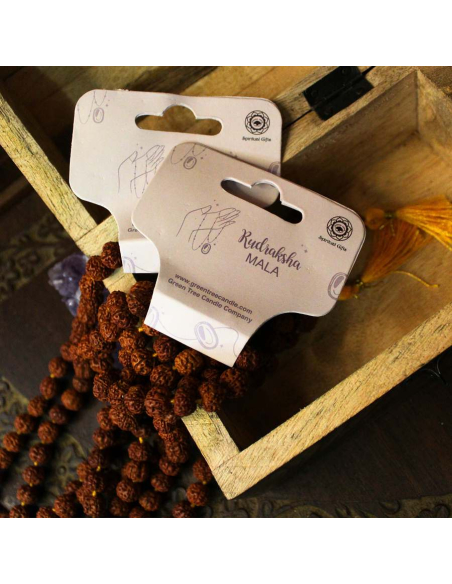 Mala chain 108 Rudraksha beads