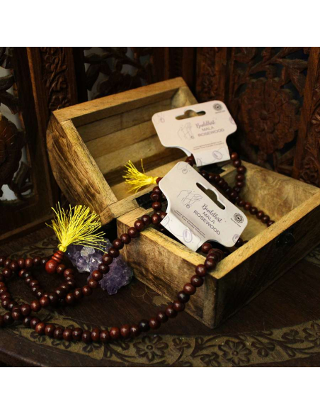 Mala Kette Rosewood 108 Perlen