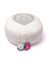 Meditation cushion heart off-white organic cotton (OCS)