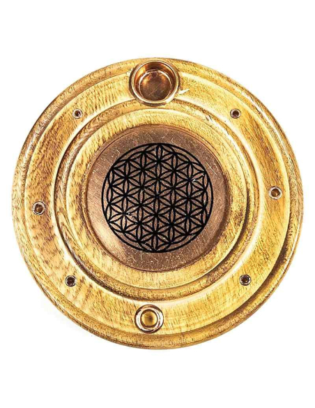 Incense and Cone Burner Flower of Life 78219