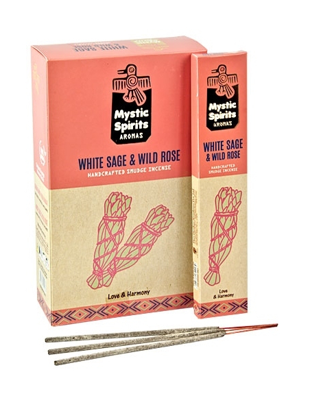 White Sage & Wild Rose wierook - Mystic Spirits Aromas