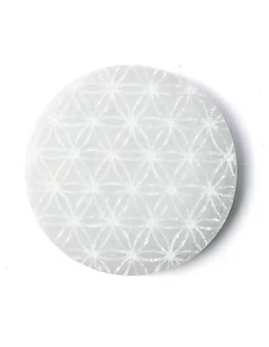 Selenite Charging Plate Flower of Life