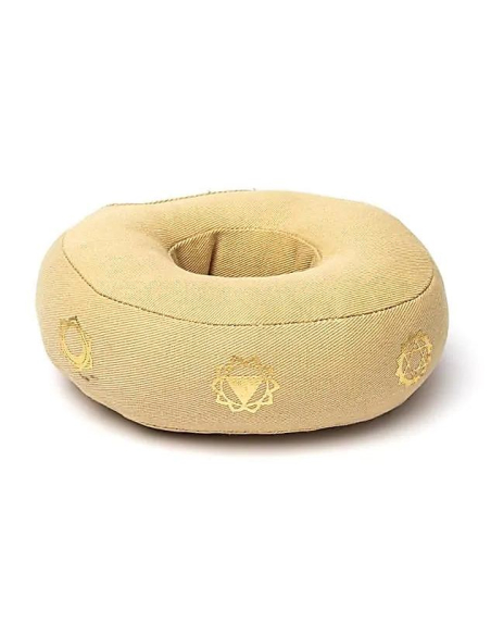 Singing Bowl Cushion 7 Chakras Beige S