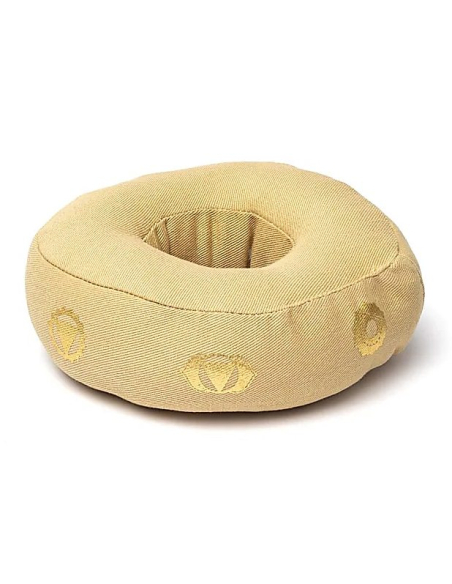 Klangschalenkissen 7 Chakren Beige S