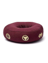Singing Bowl Cushion 7 Chakras aubergine S