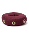 Singing Bowl Cushion 7 Chakras aubergine S