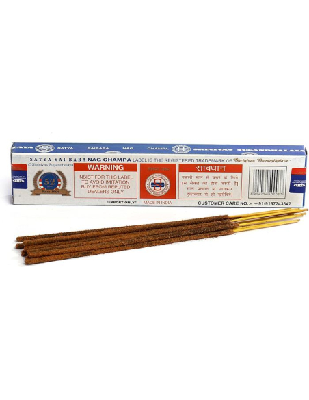 12 Pakete Nag Champa Räucherstäbchen | Authentisches Satya Räucherwerk