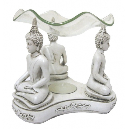 Thai Buddha oliebrander (wit)