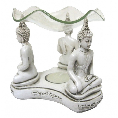 Thai Buddha oliebrander (wit)