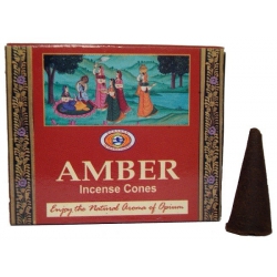 Amber cone incense (Darshan)