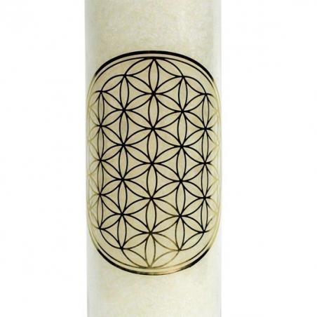 Scented candle Flower of Life (white)
