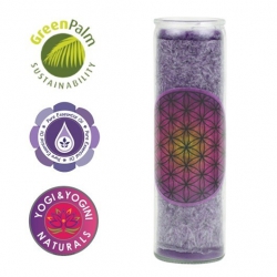 Scented candle Flower of Life (purple)