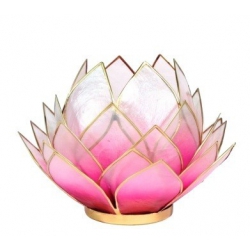 Lotus Candleholder big - Roze