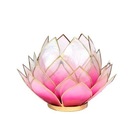 Lotus Candles burner large-pink