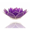 Lotus-Stimmungslicht - Amethystviolett (silberfarbene Kanten)