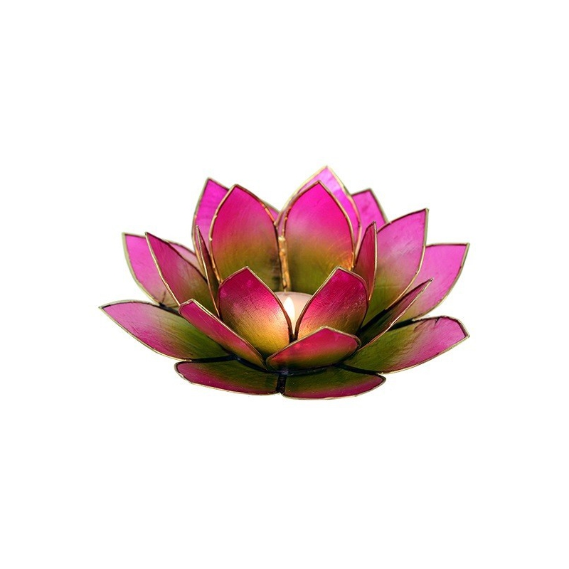 Lotus-Stimmungslicht - zweifarbig pink / grün