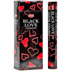 6 pakjes Black Love wierook (HEM)