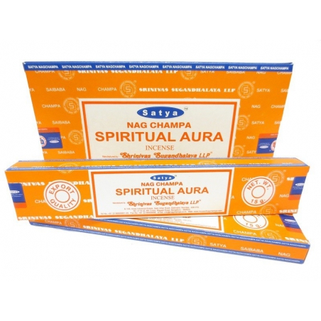 12 Packungen Nag Champa Spiritual Aura Weihrauch (Satya)