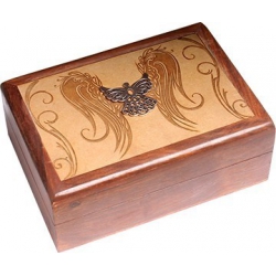 Tarot box Angel engraved