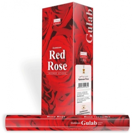 Darshan Red Rose encens (par boîte)