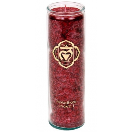 Chakra scented candle in glass - 1st Chakra (Muladhara)