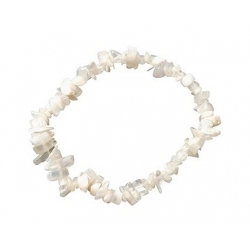Moonstone (white) split-gemstone bracelet