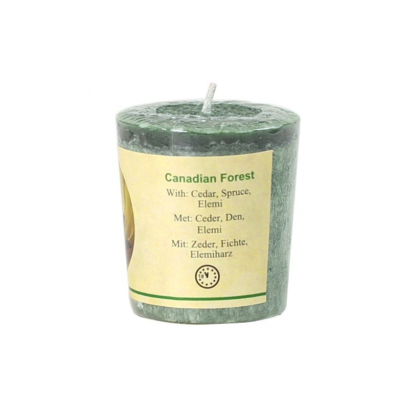 Bougie votive parfumée Forêt canadienne