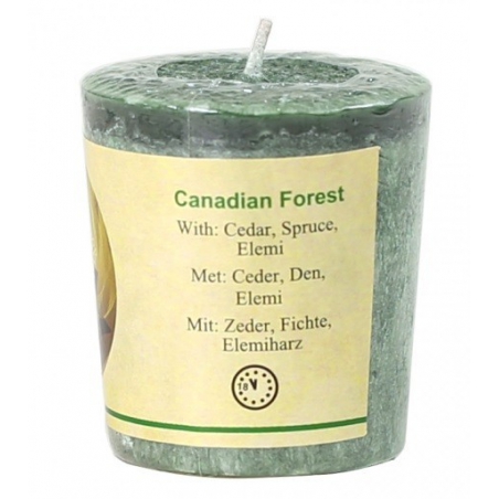 Bougie votive parfumée Forêt canadienne