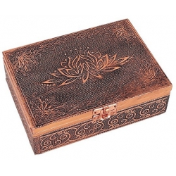 Boîte de tarot Lotus (couleur cuivre)