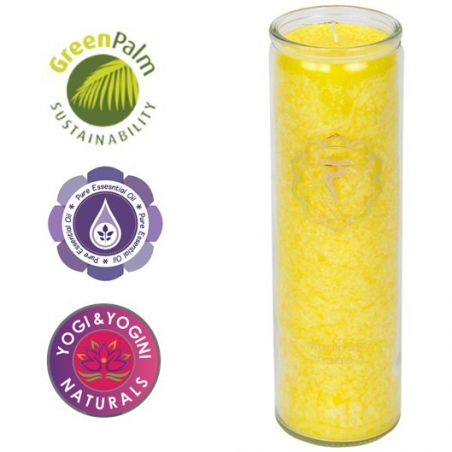 Chakra scented candle in glass - 3rd Chakra (Manipura)