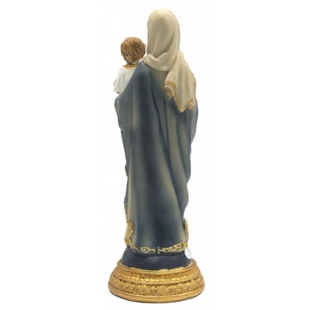 Maria mit Kind und Rosenkranz (15 cm)