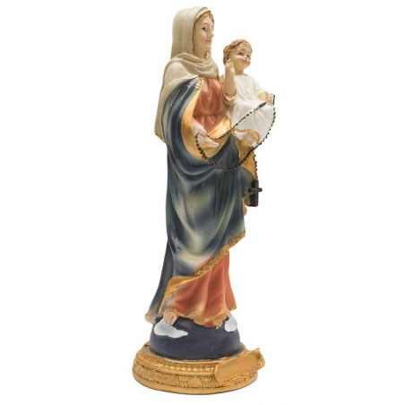 Maria mit Kind und Rosenkranz (22 cm)
