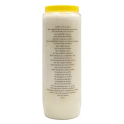 Novena candle Saint Francis of Assisi 2