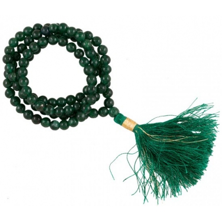 Collier Mala Aventurine AA qualité 108 perles