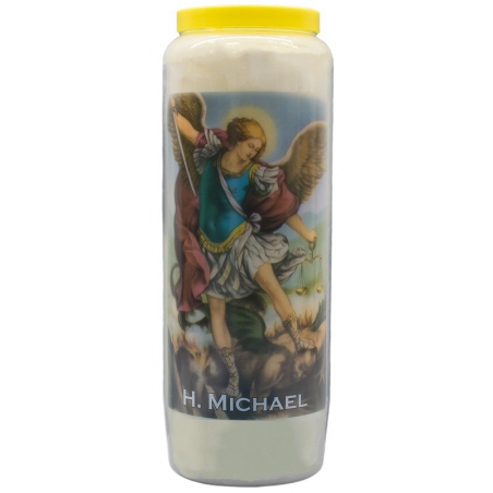 Novena candle Saint Michael