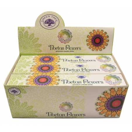 12 packs Tibetan Flowers incense (Green tree)