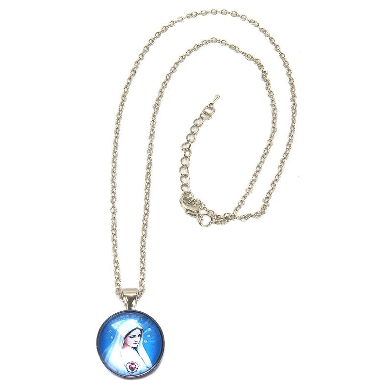 blessed virgin mary necklace