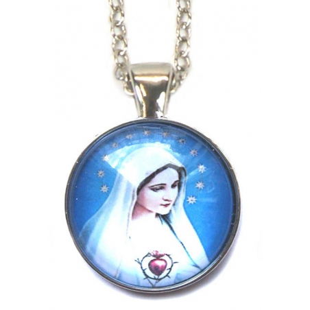 Heiligen halsketting - Heilige maagd Maria (Heilig hart)