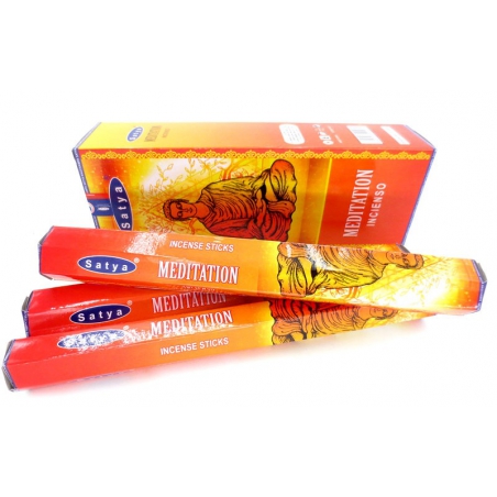 6 packs Satya Meditation incense sticks (Satya hexa serie)