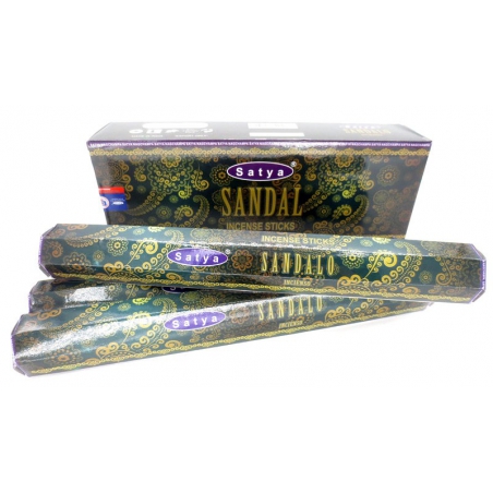 6 packs Satya Sandal incense sticks (Satya hexa serie)