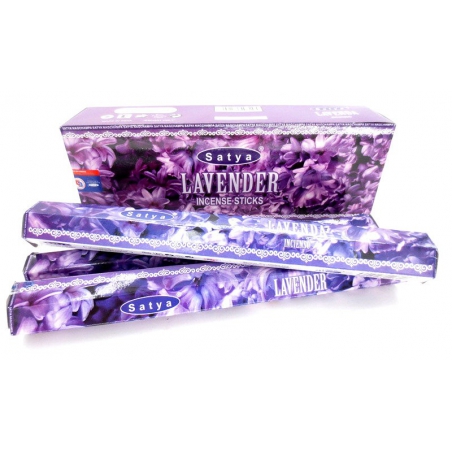 6 packs Satya Lavender encens (série Satya hexa)