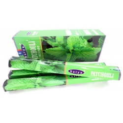 6 packs Satya Patchouli incense sticks (Satya hexa serie)