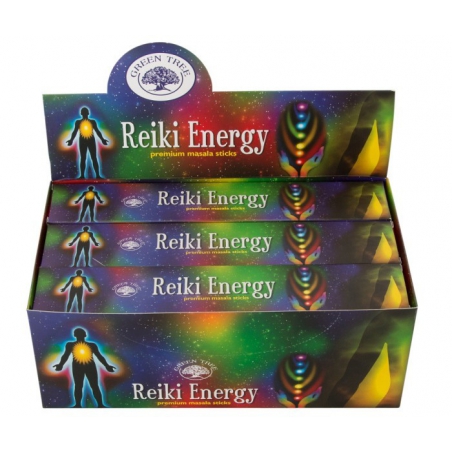 12 packs of Reiki Energy incense (Green Tree)